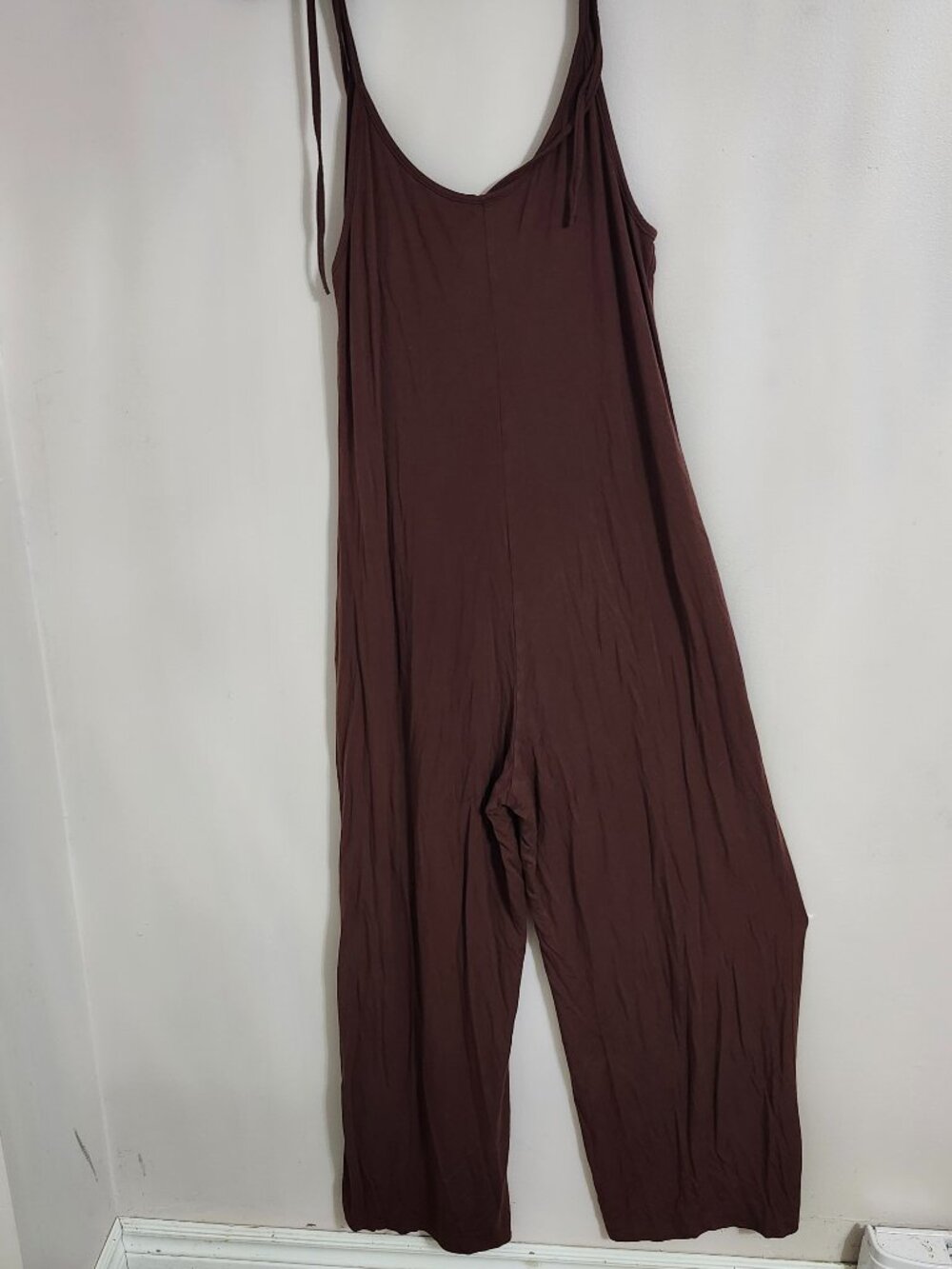 Chocolate Brown Wide Leg Jumpsuit size M